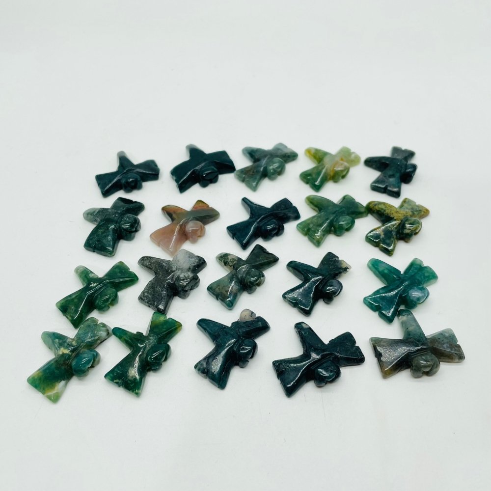 Mini Moss Agate Dragonfly Carving Wholesale -Wholesale Crystals
