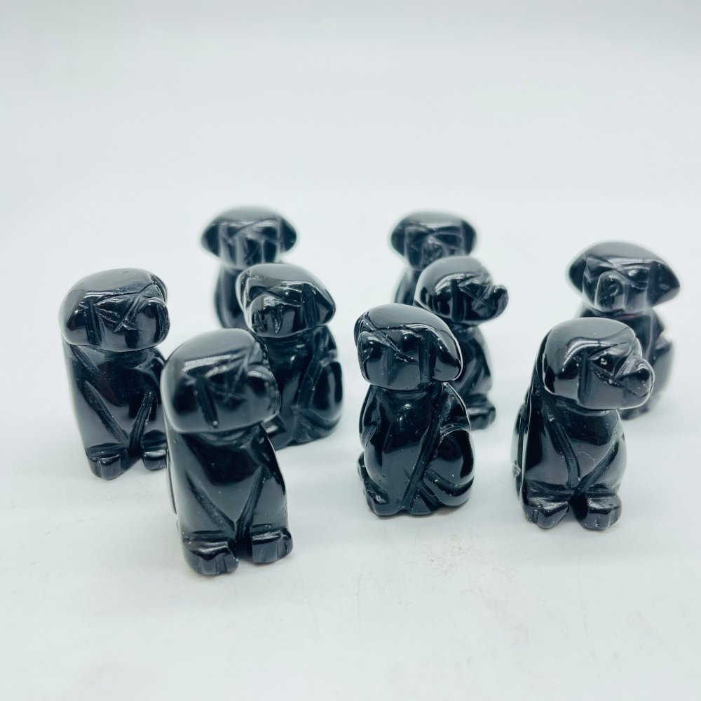 Mini Obsidian Dog Carving Wholesale -Wholesale Crystals