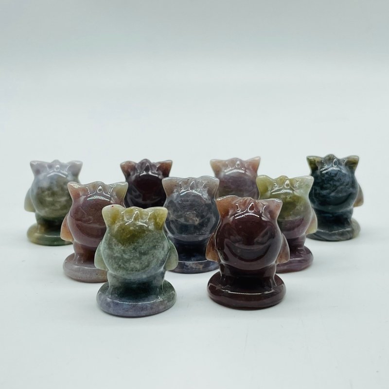 Mini Ocean Jasper Pokemon Gengar Carving Wholesale -Wholesale Crystals