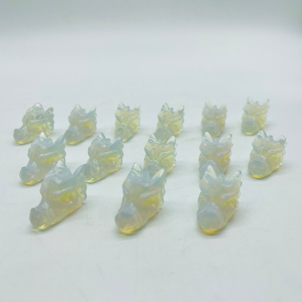 Mini Opalite Dragon Head Carving Wholesale -Wholesale Crystals