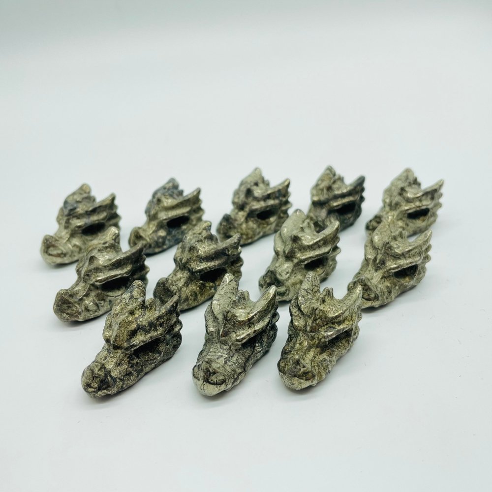 Mini Pyrite Dragon Head Carving Wholesale -Wholesale Crystals