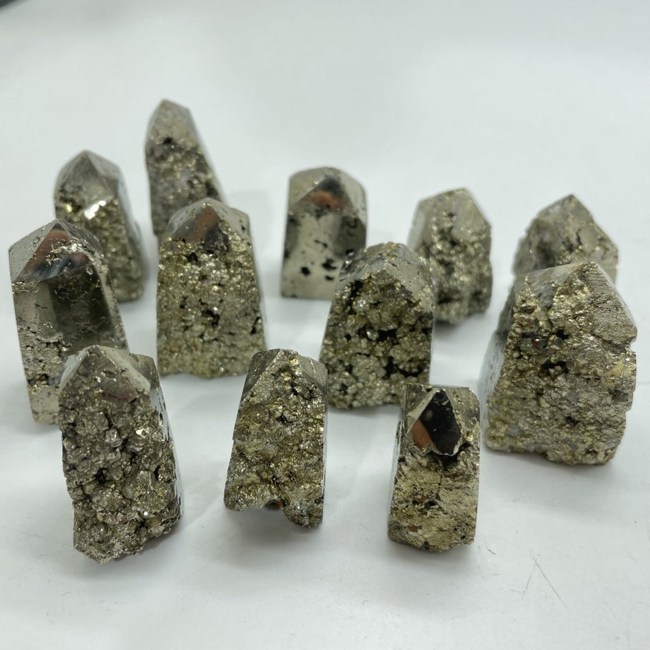 Pyrite Mini Turtles, Whirl Crystals
