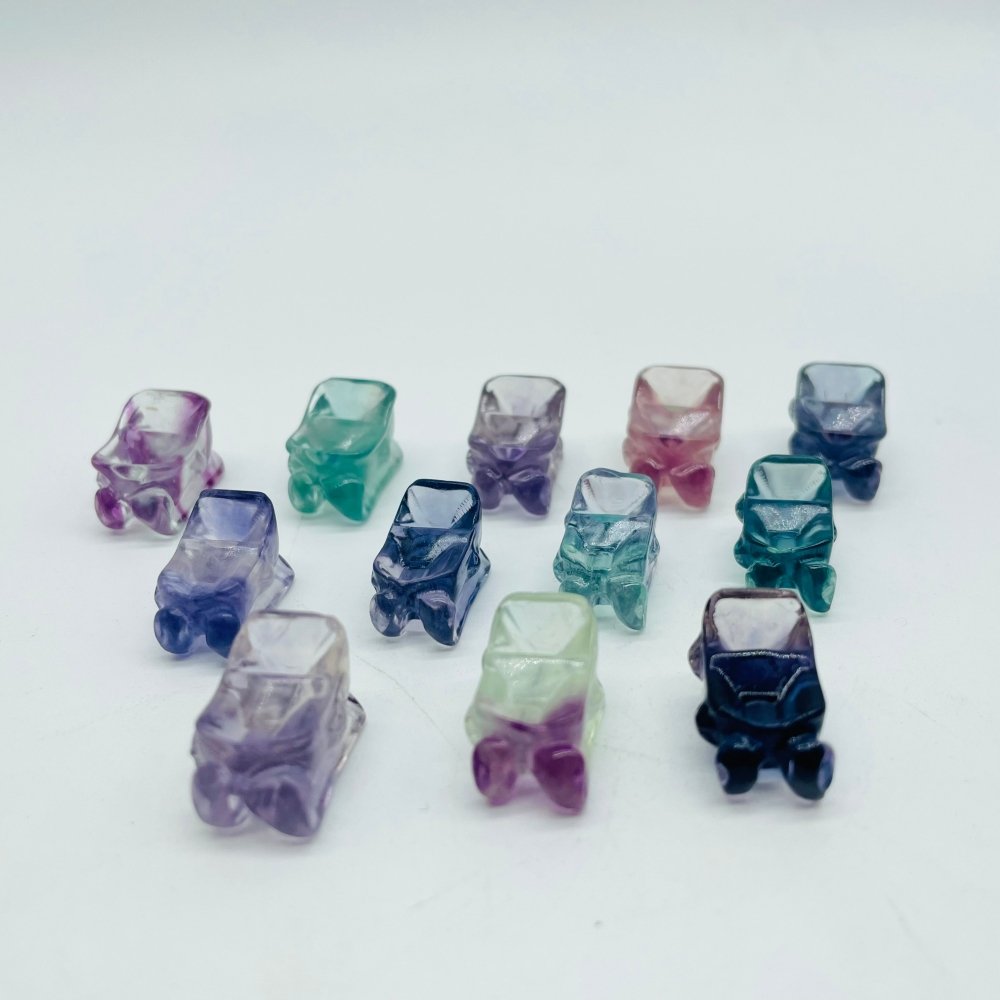 Mini Rainbow Fluorite Sled Carving Wholesale -Wholesale Crystals