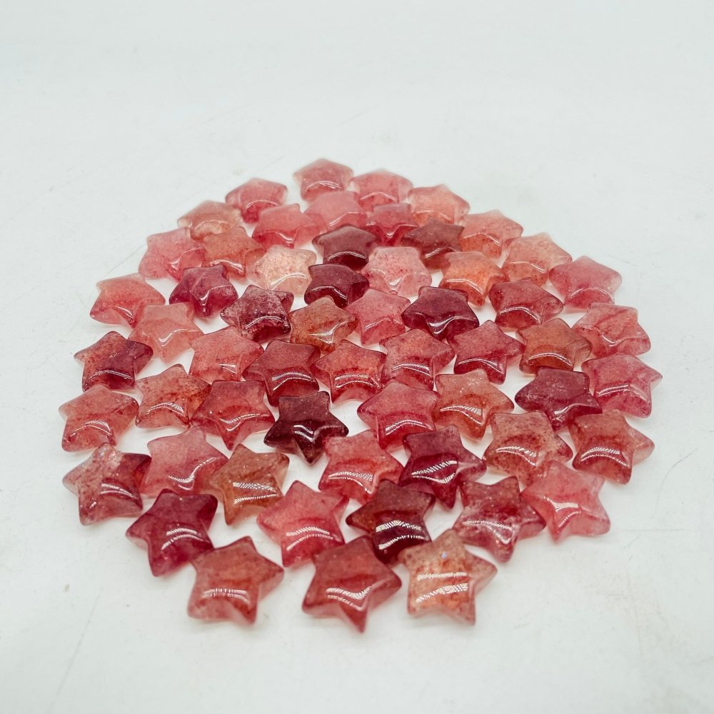 Mini Strawberry Quartz Star DIY Pendant Wholesale -Wholesale Crystals