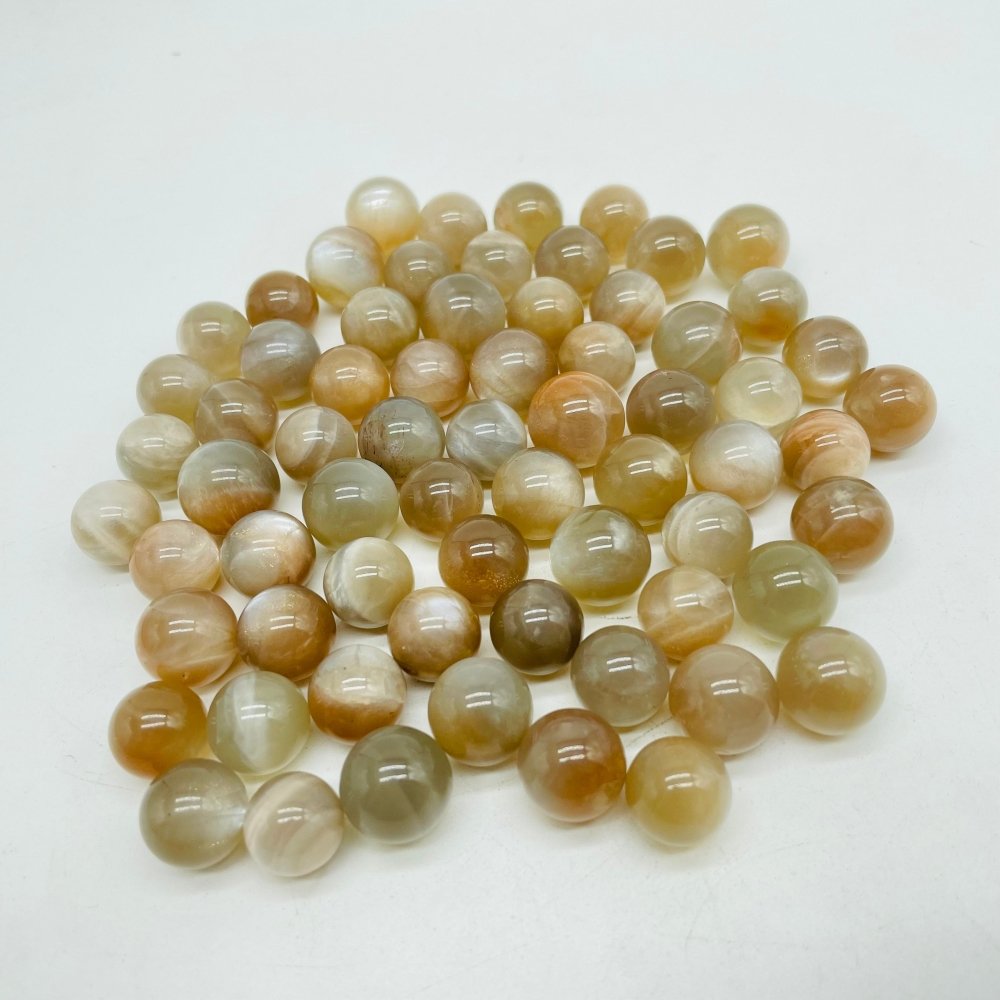 Mini White Moonstone Mixed Sunstone High Quality Spheres Wholesale -Wholesale Crystals