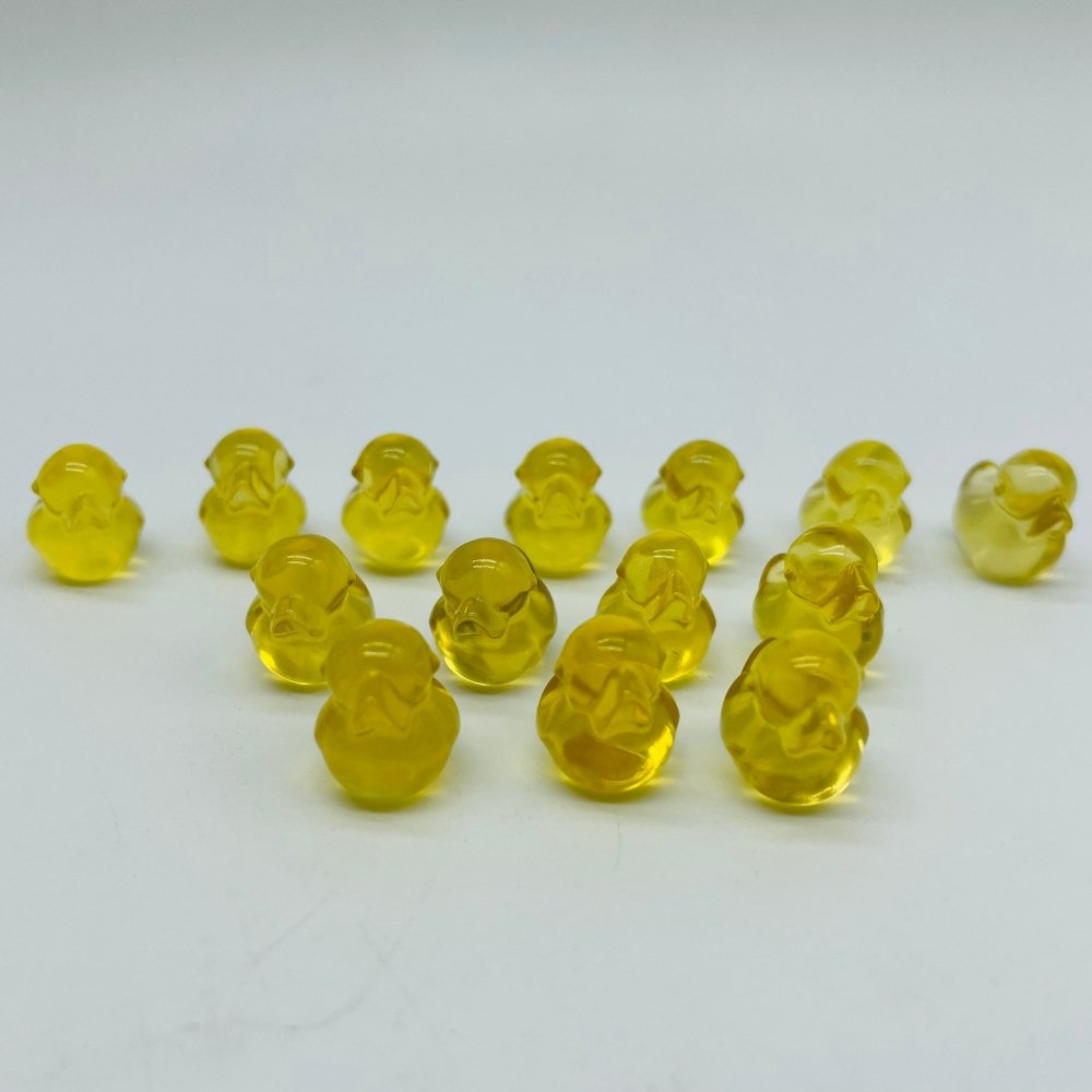 Mini Yellow Fluorite Duck Carving Wholesale -Wholesale Crystals