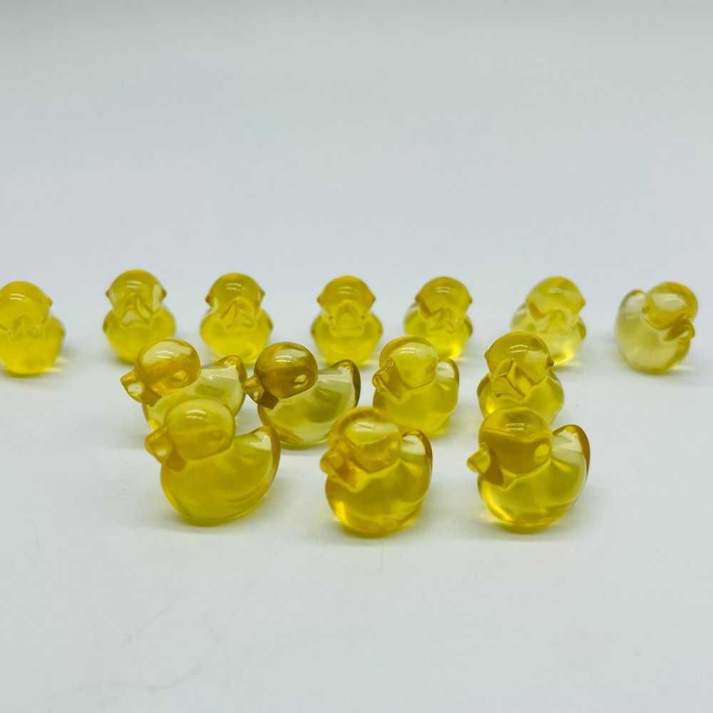 Mini Yellow Fluorite Duck Carving Wholesale -Wholesale Crystals