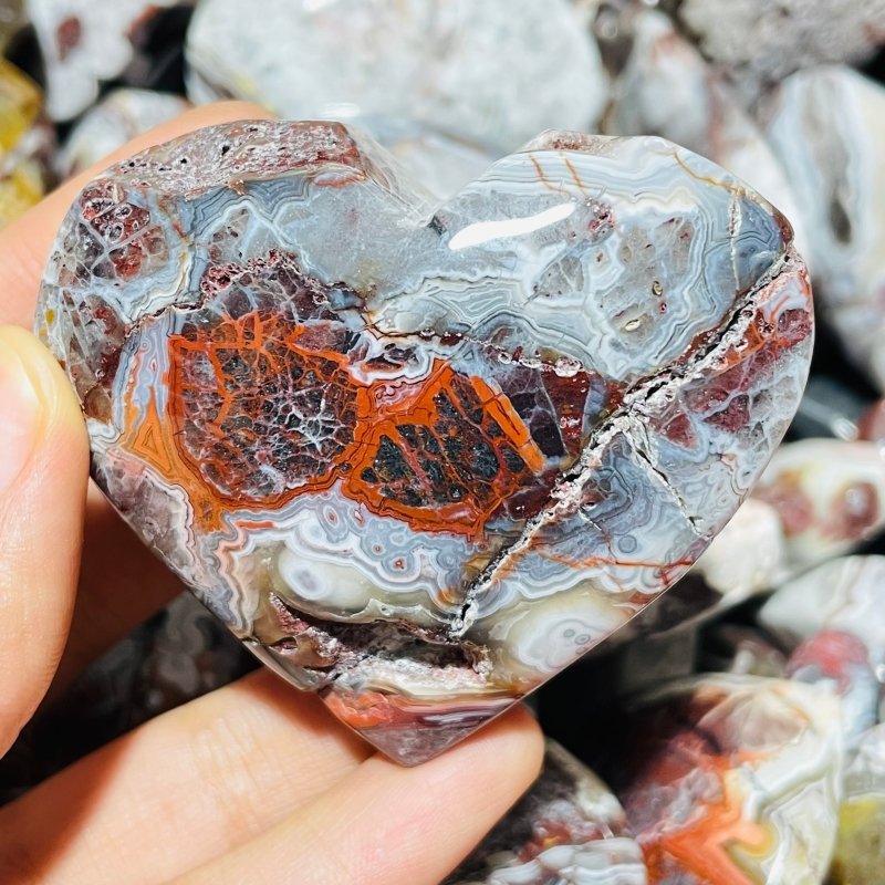 Moroccan Agate Heart Wholesale -Wholesale Crystals