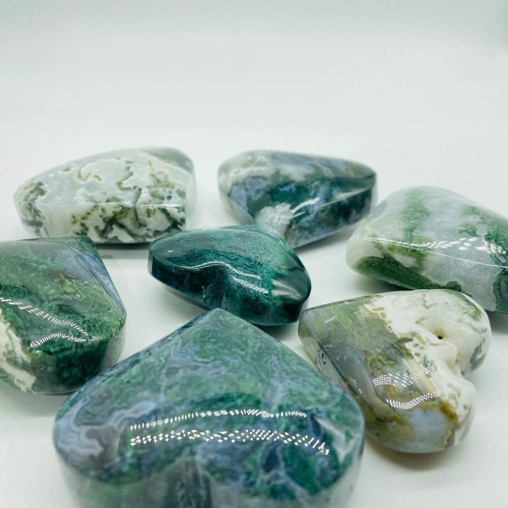 Moss Agate Heart Wholesale -Wholesale Crystals