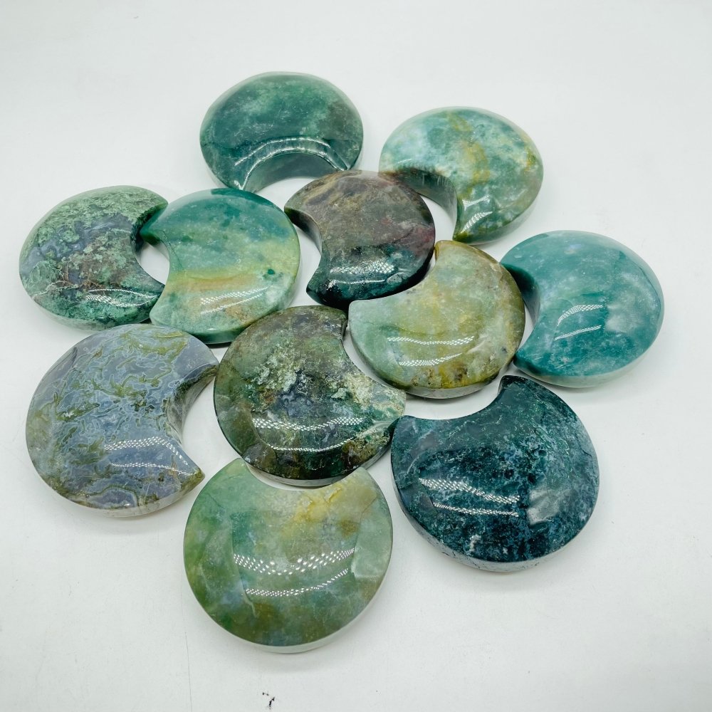 Moss Agate Moon Wholesale -Wholesale Crystals
