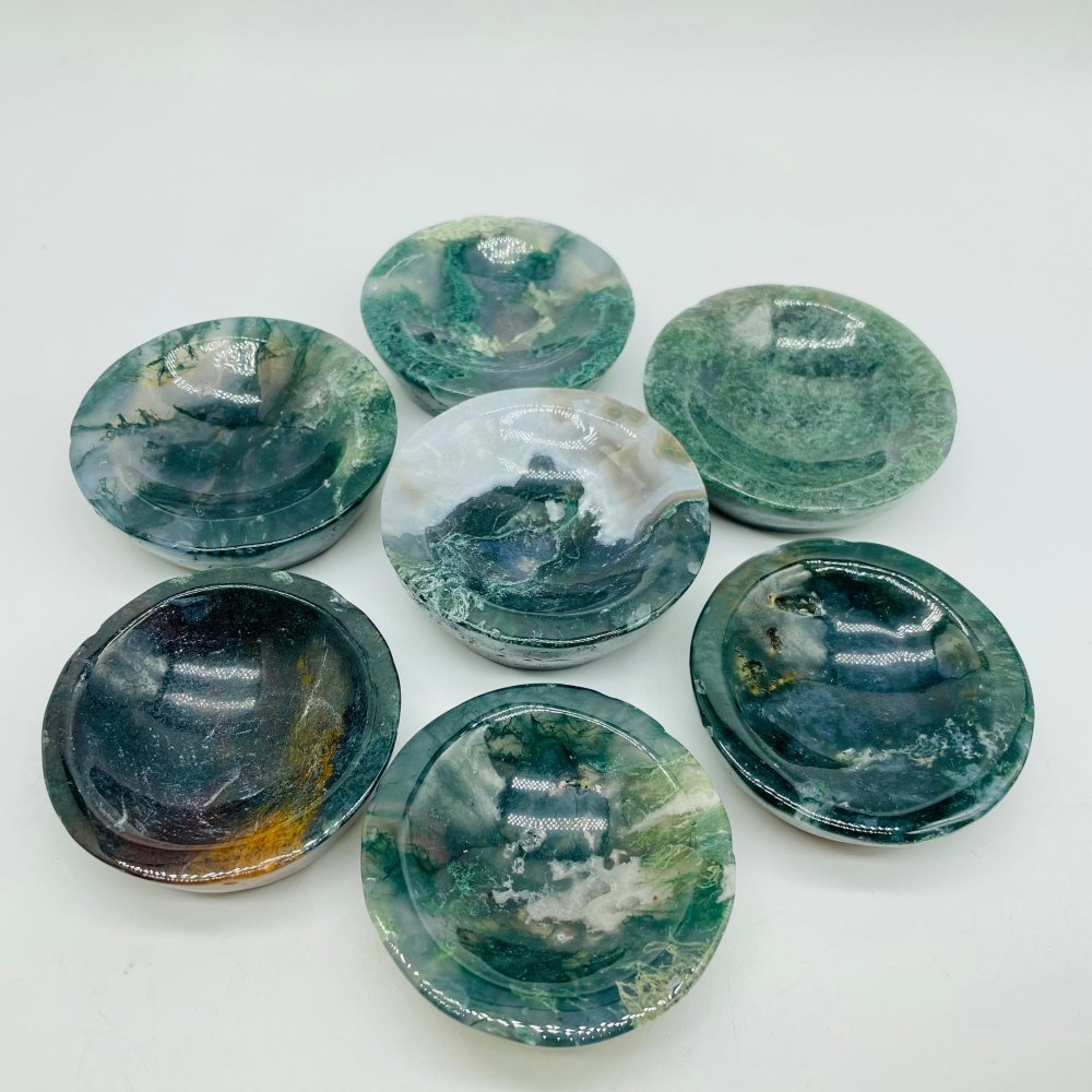 Moss Agate Shallow Bowl Wholesale -Wholesale Crystals
