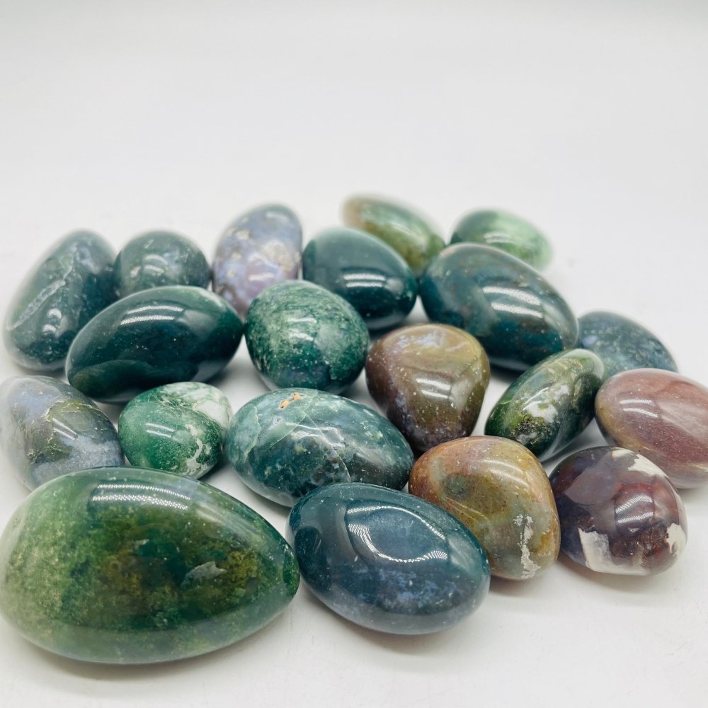 Moss Agate Tumbled Wholesale -Wholesale Crystals