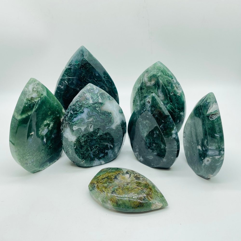 Moss Agate Unique Shape Home Decoration Wholesale -Wholesale Crystals