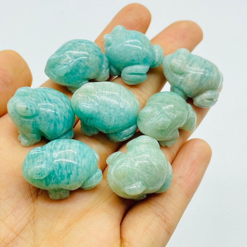 Natural Amazonite Frog Carving Wholesale -Wholesale Crystals