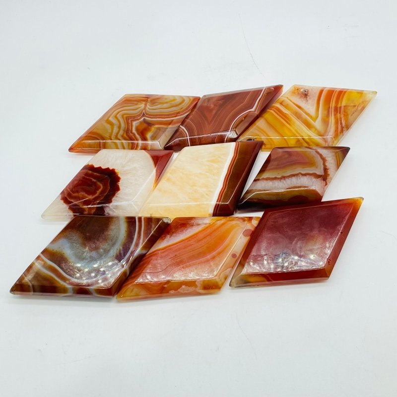 Natural Carnelian Rhombus Shaped Wholesale -Wholesale Crystals