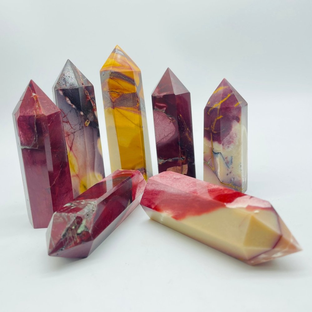 Natural Mookaite Jasper Tower Points Crystal Wholesale -Wholesale Crystals