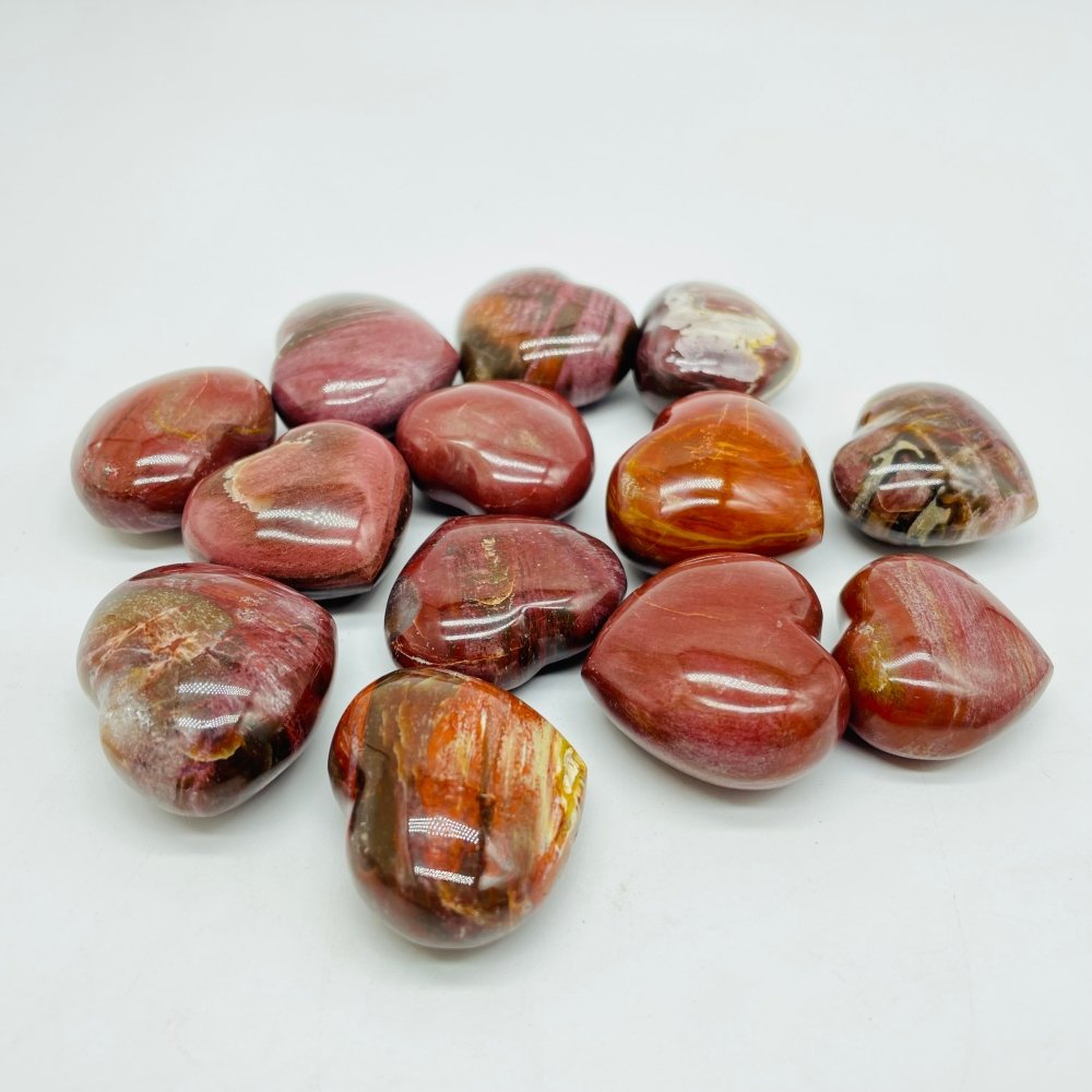 Natural Petrified Wood Heart Wholesale -Wholesale Crystals