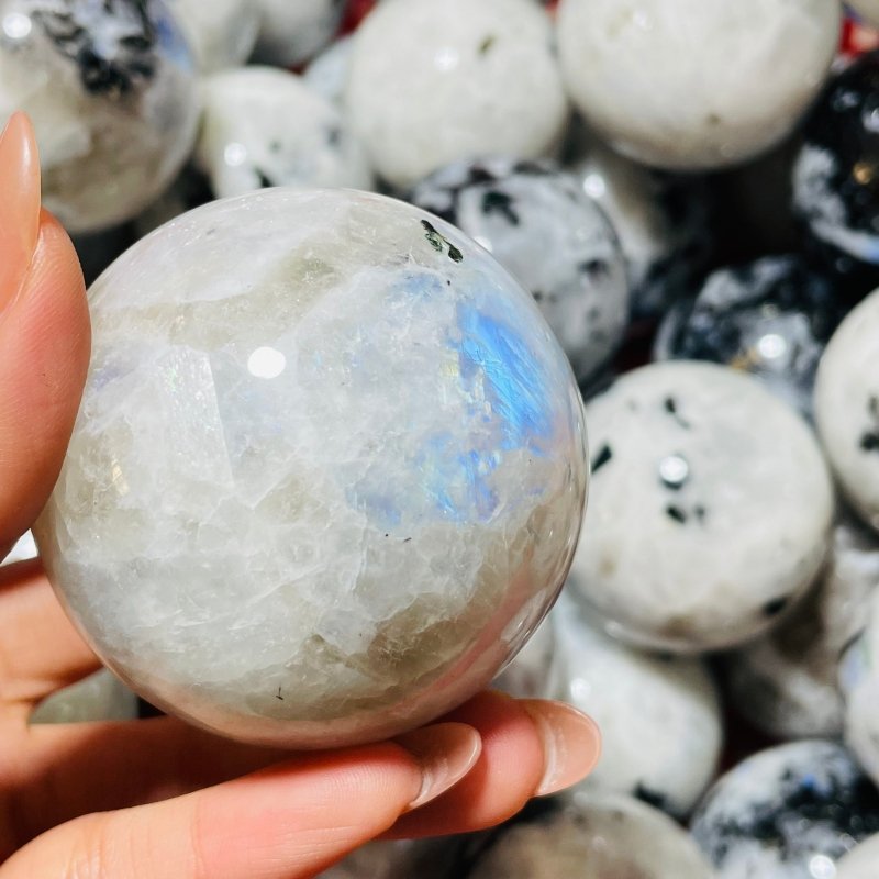 Natural Rainbow Moonstone Spheres Wholesale -Wholesale Crystals
