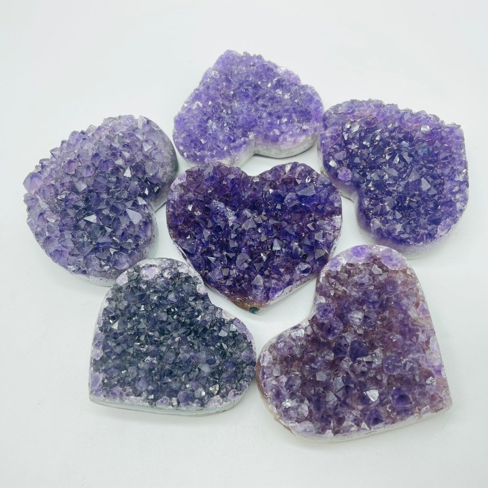 Natural Raw Amethyst Heart Cluster Wholesale -Wholesale Crystals