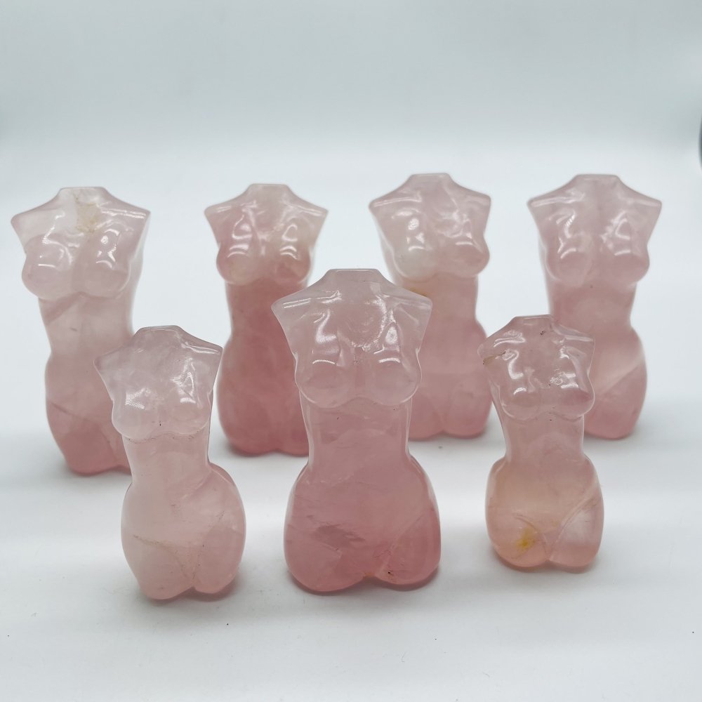 Natural Rose Quartz Goddess Carving Wholesale -Wholesale Crystals