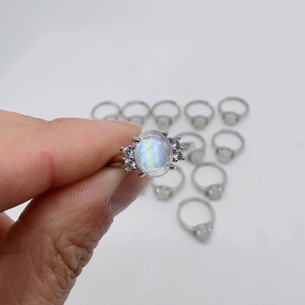 Natural Sri Lanka Moonstone Ring Wholesale -Wholesale Crystals