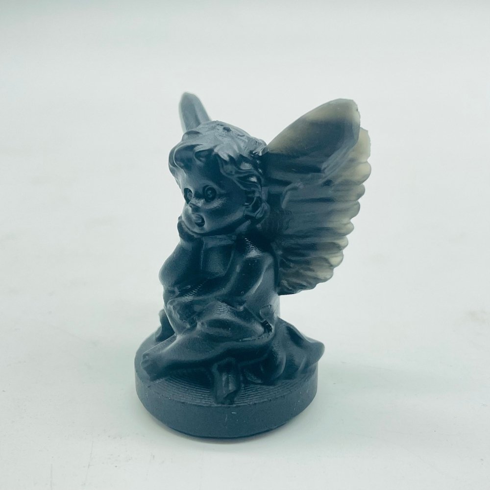Obsidian Baby Angel Carving Wholesale -Wholesale Crystals