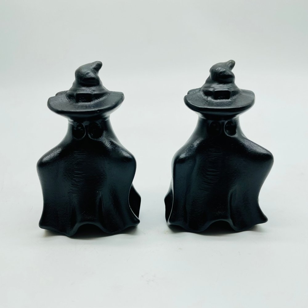 Obsidian Wizard Hat Ghost Carving Wholesale -Wholesale Crystals