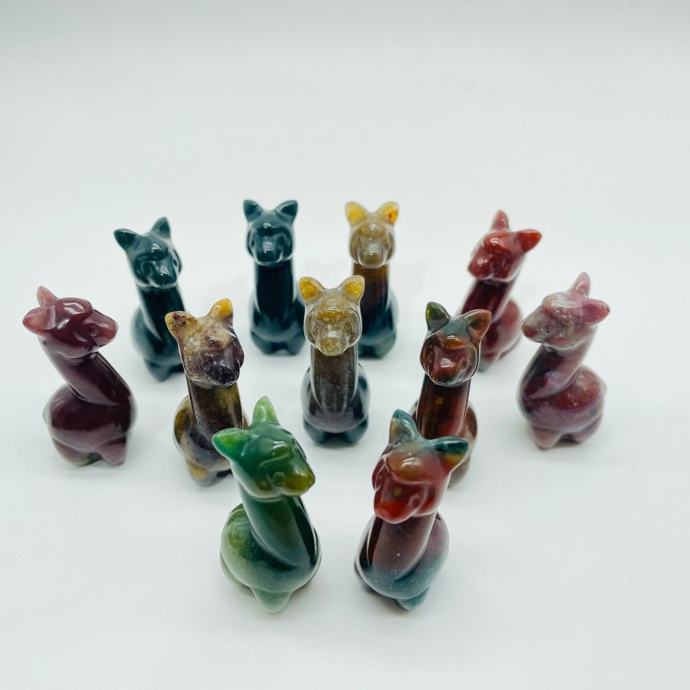 Ocean Jasper Alpaca Carving Animal Wholesale -Wholesale Crystals
