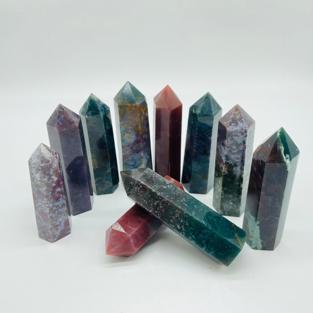 Ocean Jasper Crystal Point Wholesale -Wholesale Crystals