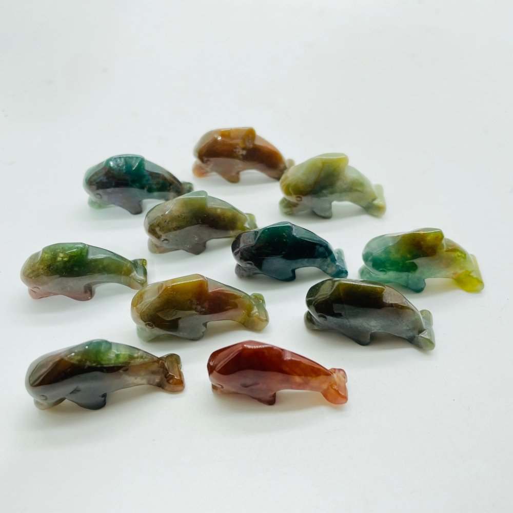 Ocean Jasper Dolphin Carving Wholesale -Wholesale Crystals