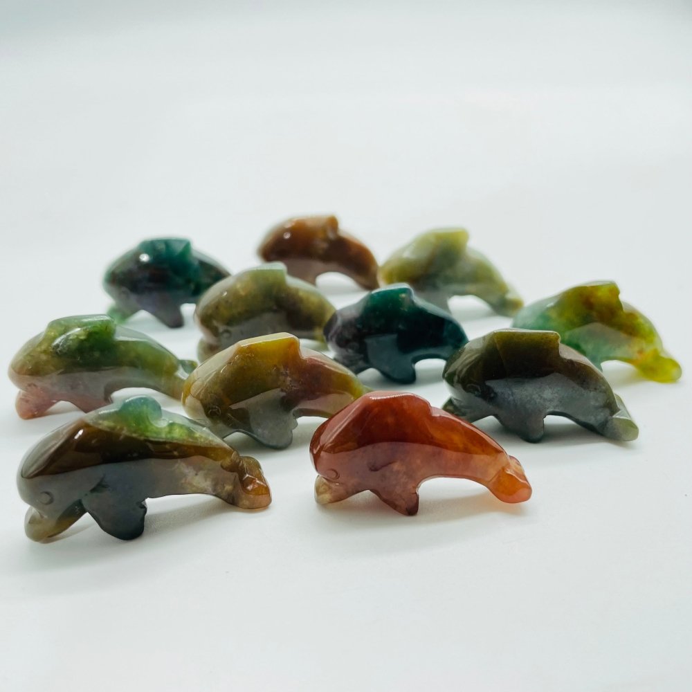 Ocean Jasper Dolphin Carving Wholesale -Wholesale Crystals