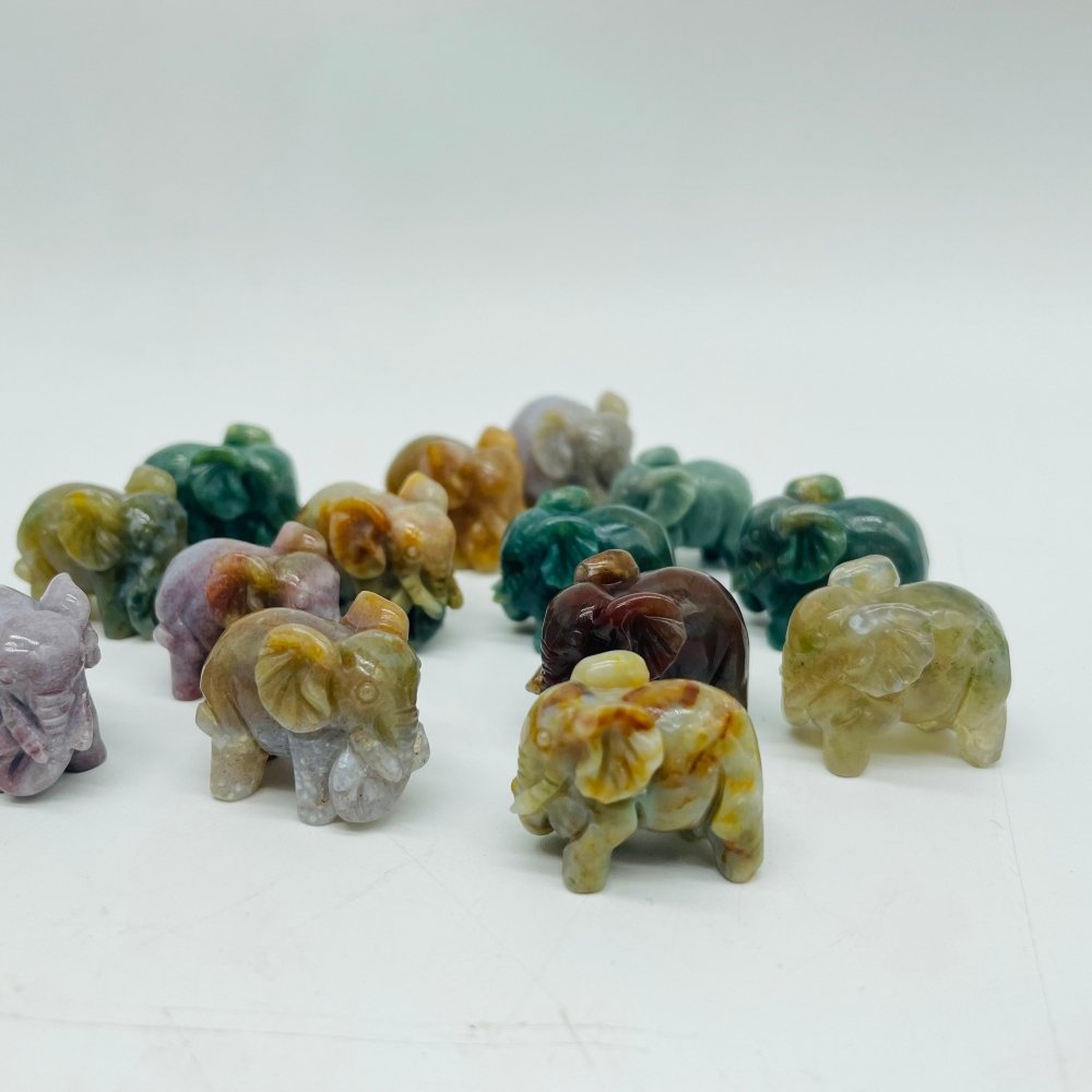 Ocean Jasper Elephant Carving Wholesale -Wholesale Crystals