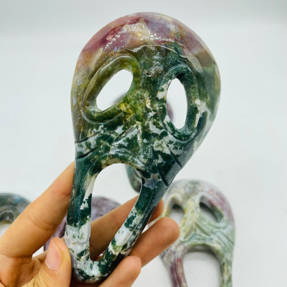 Ocean Jasper Ghost Mask Carving Halloween Wholesale -Wholesale Crystals