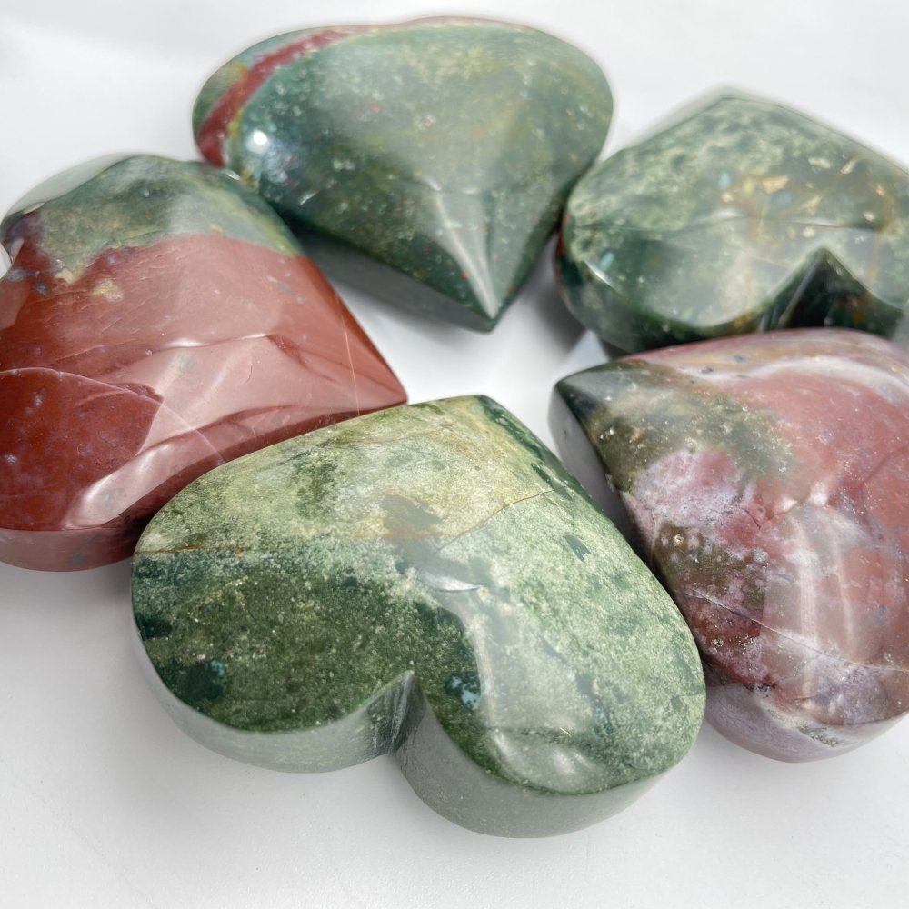 Ocean Jasper Heart Wholesale -Wholesale Crystals