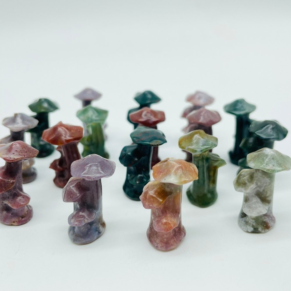 Ocean Jasper Mushroom Tree Carving Wholesale -Wholesale Crystals
