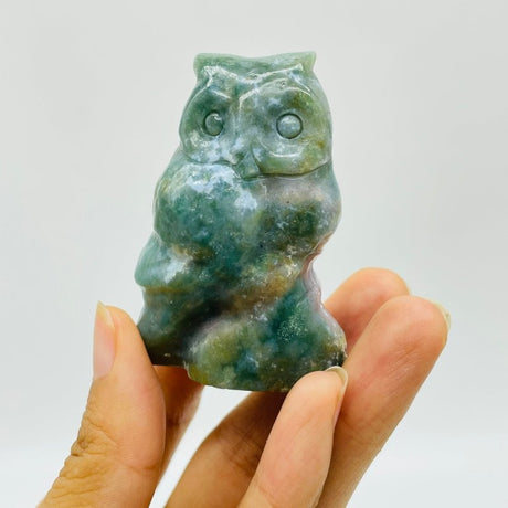 Ocean Jasper Owl Carving Wholesale -Wholesale Crystals