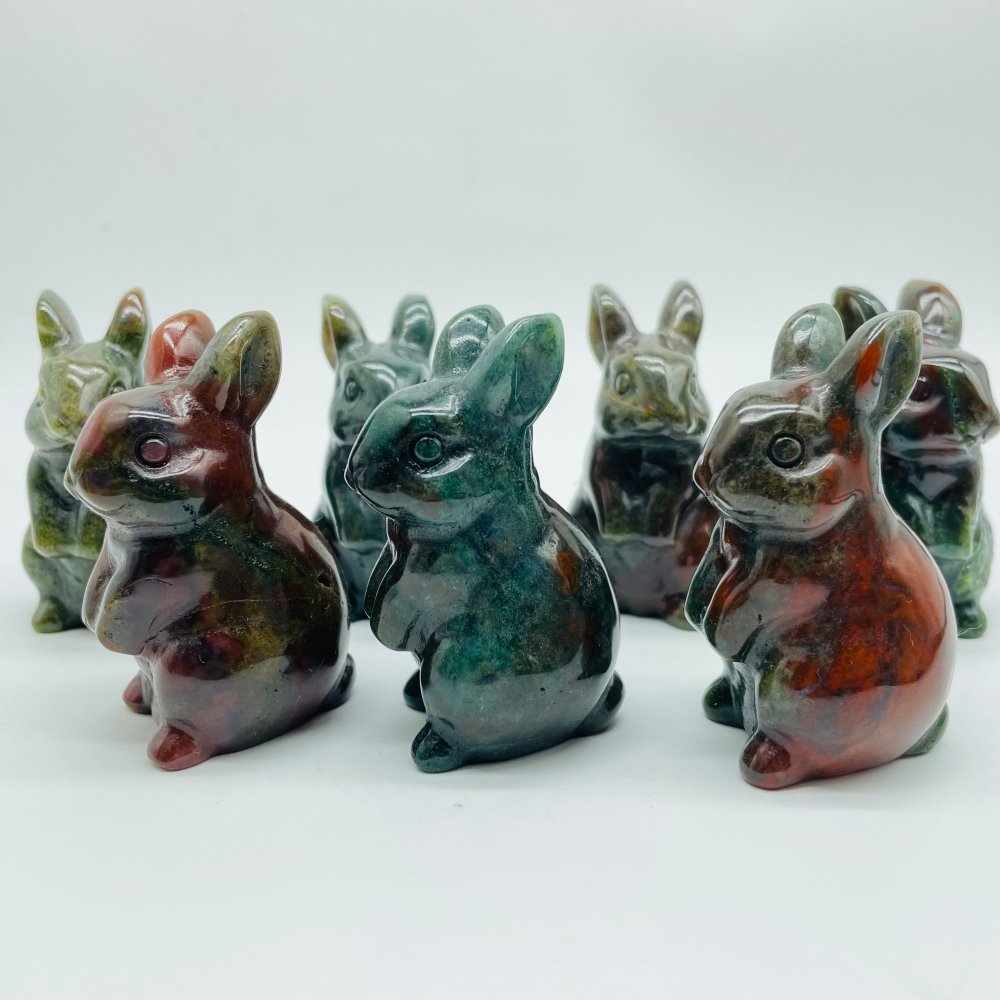 Ocean Jasper Rabbit Carving Wholesale -Wholesale Crystals