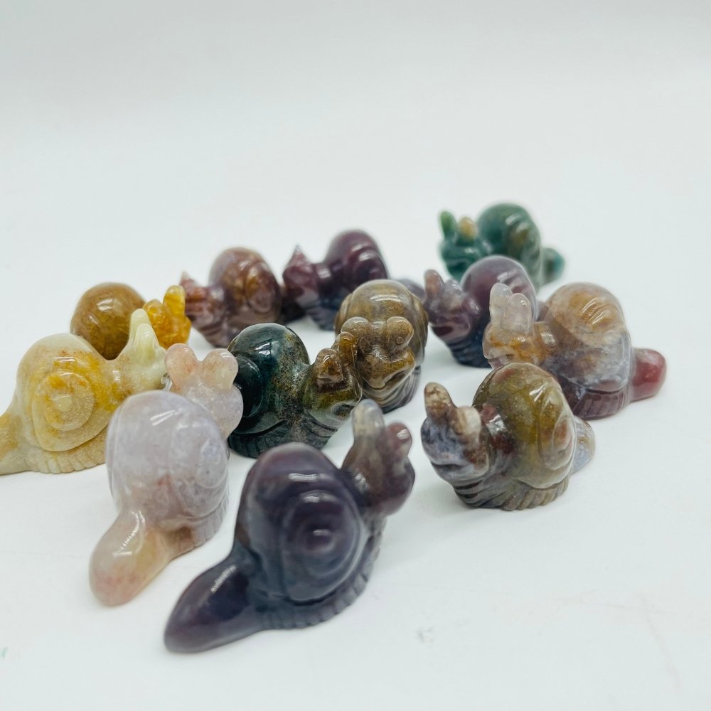 Ocean Jasper Snails Carving Wholesale -Wholesale Crystals