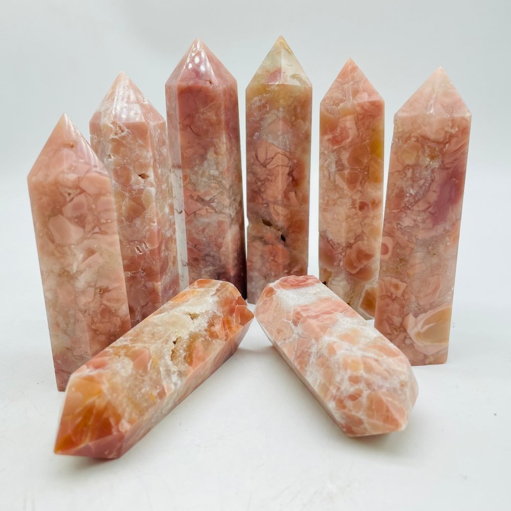 Pink Agate Tower Point Wholesale -Wholesale Crystals