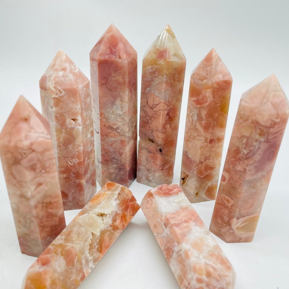 Pink Agate Tower Point Wholesale -Wholesale Crystals
