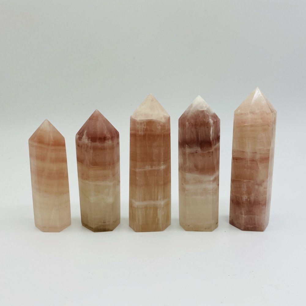 Pink Calcite Tower Point -Wholesale Crystals