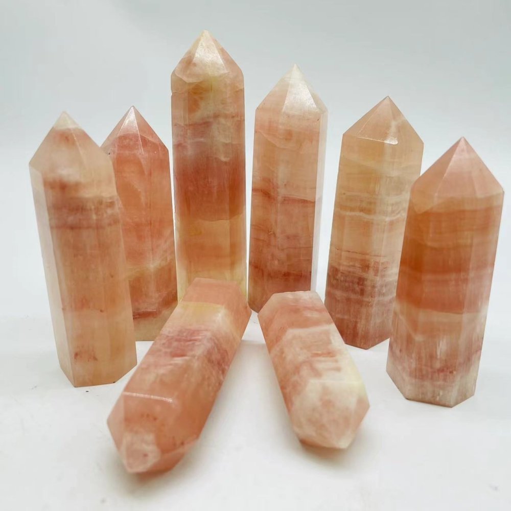 Pink Calcite Tower Point Wholesale -Wholesale Crystals