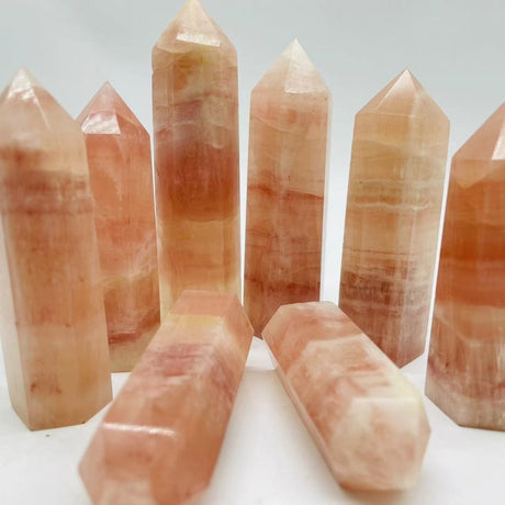 Pink Calcite Tower Point Wholesale -Wholesale Crystals