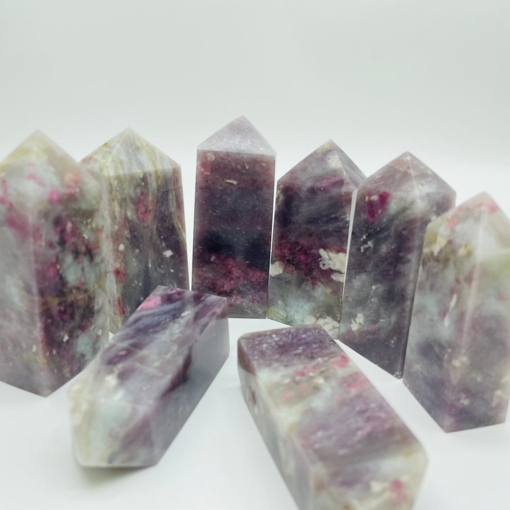 Pink Tourmaline Fat Four-Sided Tower Point Wholesale -Wholesale Crystals