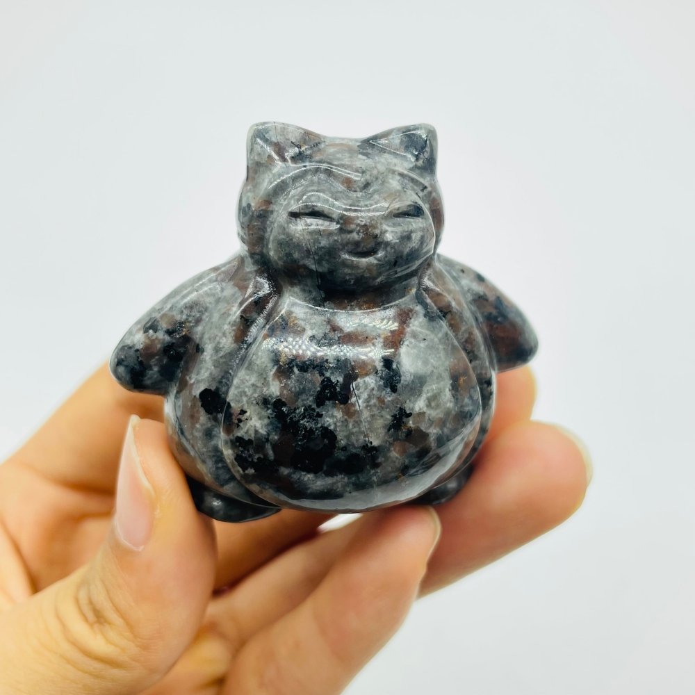 Pokémon Snorlax Obsidian Yooperlite Carving Wholesale -Wholesale Crystals