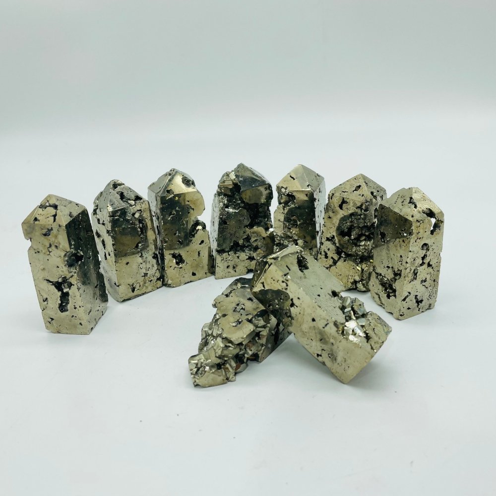 Polished Gold Pyrite Specimen Tower Wholesale -Wholesale Crystals