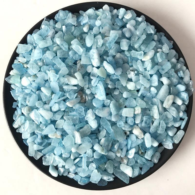Blue Aquamarine Gravel Chips -Wholesale Crystals