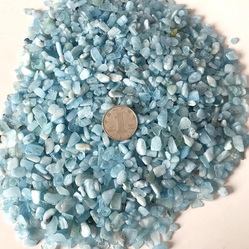 Blue Aquamarine Gravel Chips -Wholesale Crystals
