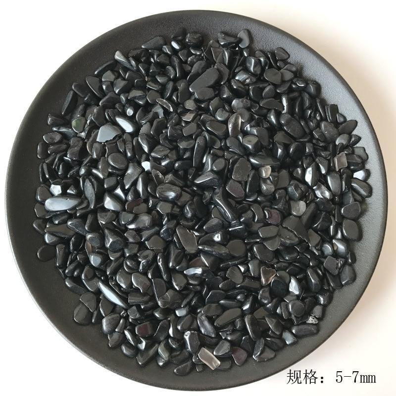 Black Obsidian Gravel Chips -Wholesale Crystals