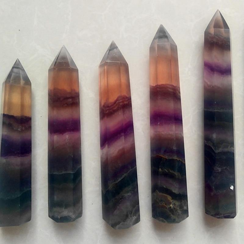 Natural 120-140mm Fluorite Crystal Point Tower -Wholesale Crystals
